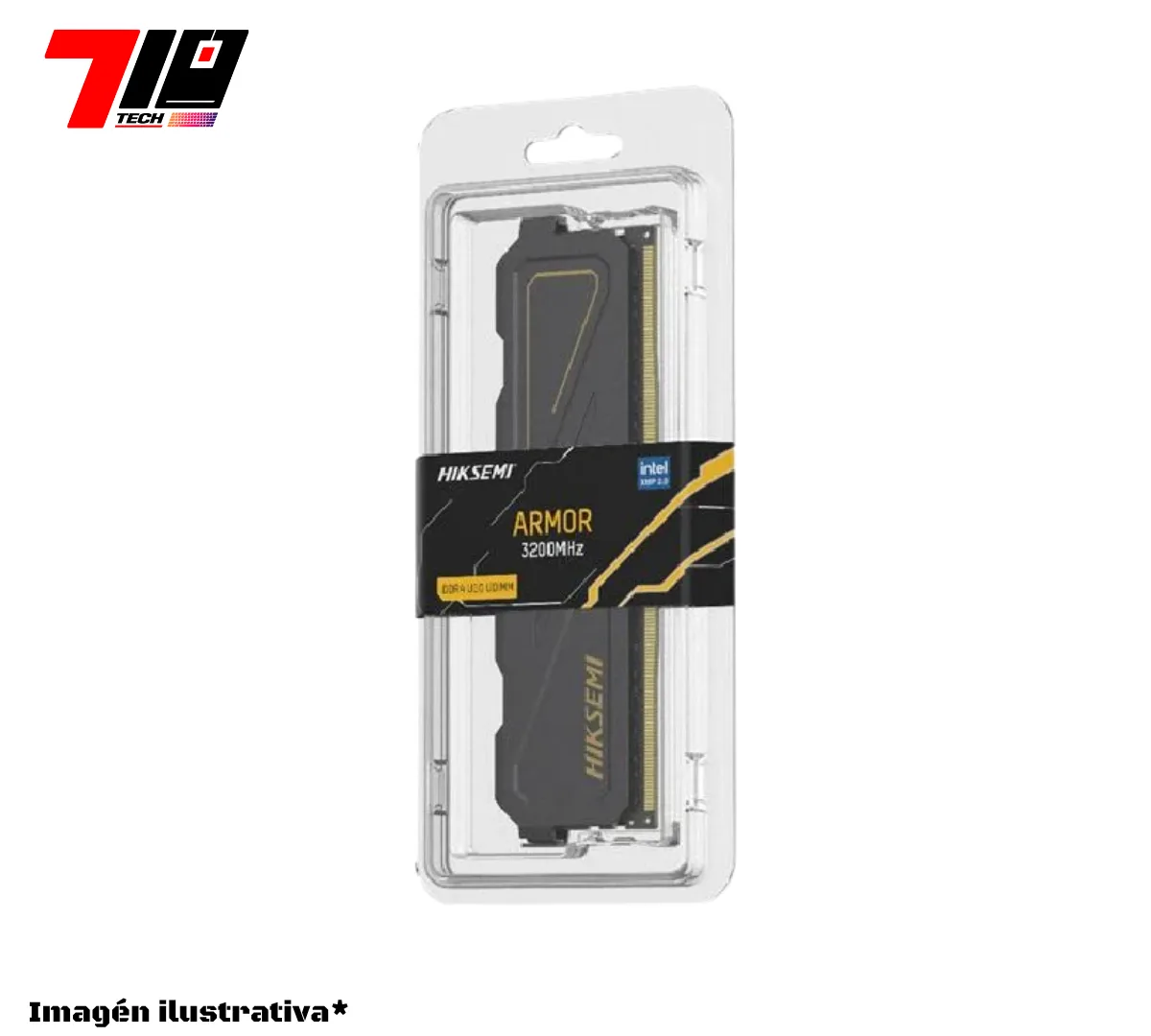 Memoria Ddr4 Hiksemi 8gb 3200 Mhz Armor C-disipador Black En Blister