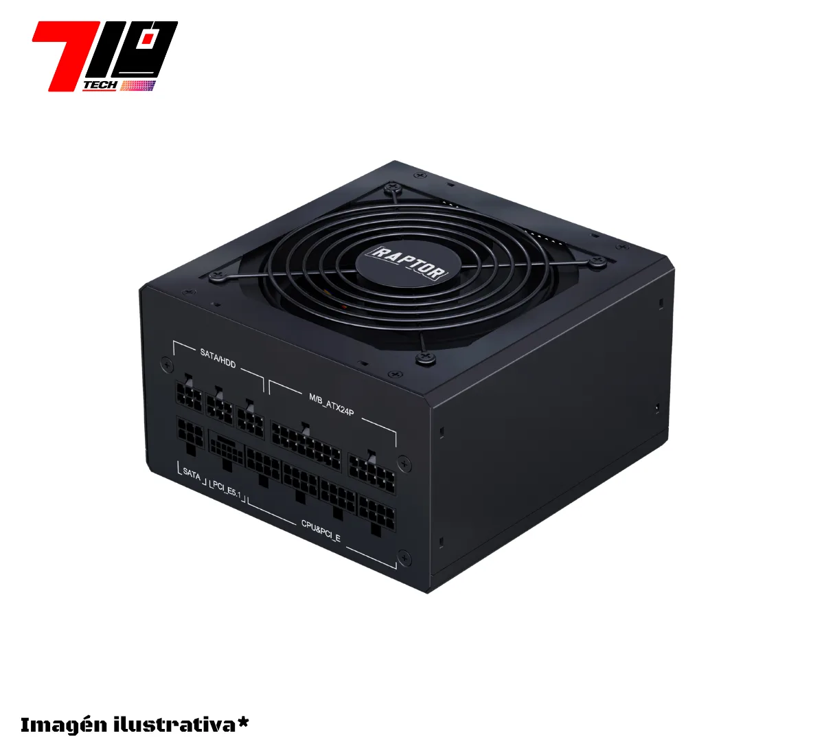 Fuente Raptor Volt 1000w 80 Plus Gold Full Modular Pcie 5.1