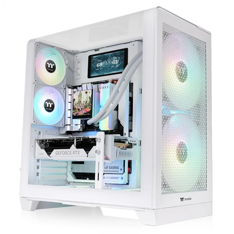 GABINETE THERMALTAKE VIEW 390 AIR SNOW WHITE TEMPERED GLASS