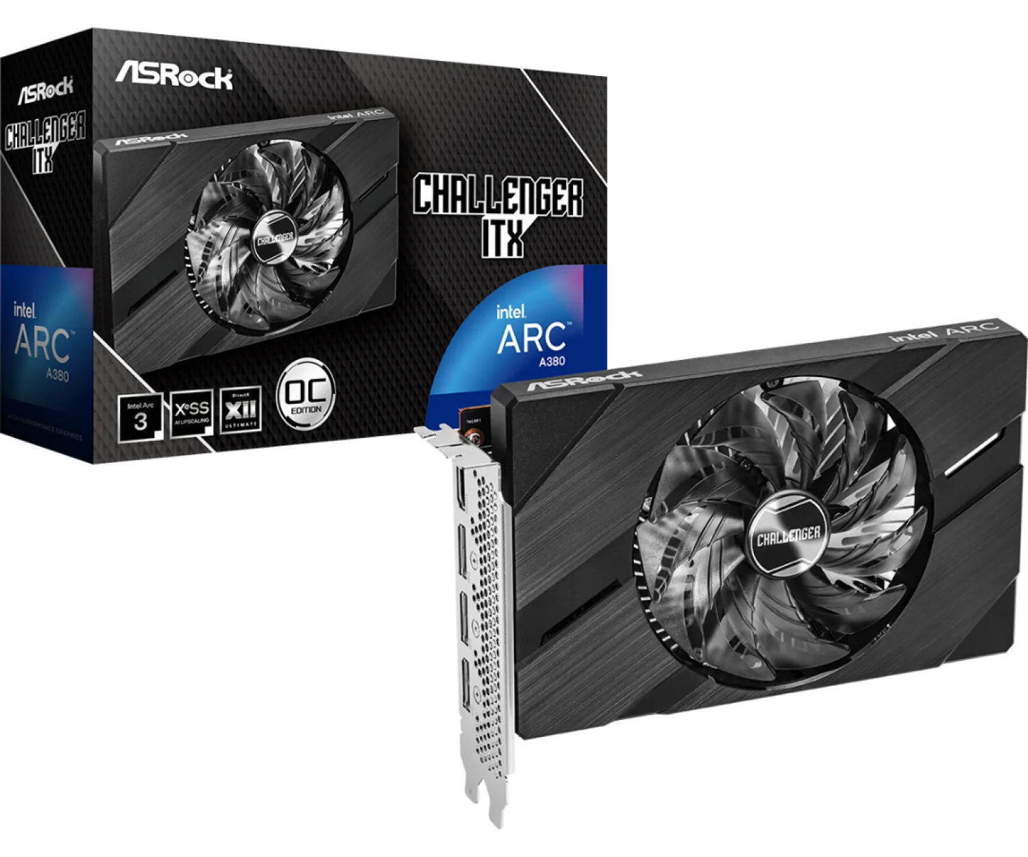 PLACA DE VIDEO ASROCK INTEL ARC A380 6GB CHALLENGER — foto 4