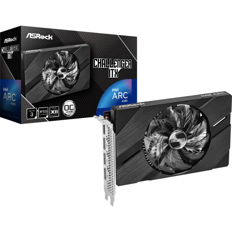PLACA DE VIDEO ASROCK INTEL ARC A380 6GB CHALLENGER — foto 5