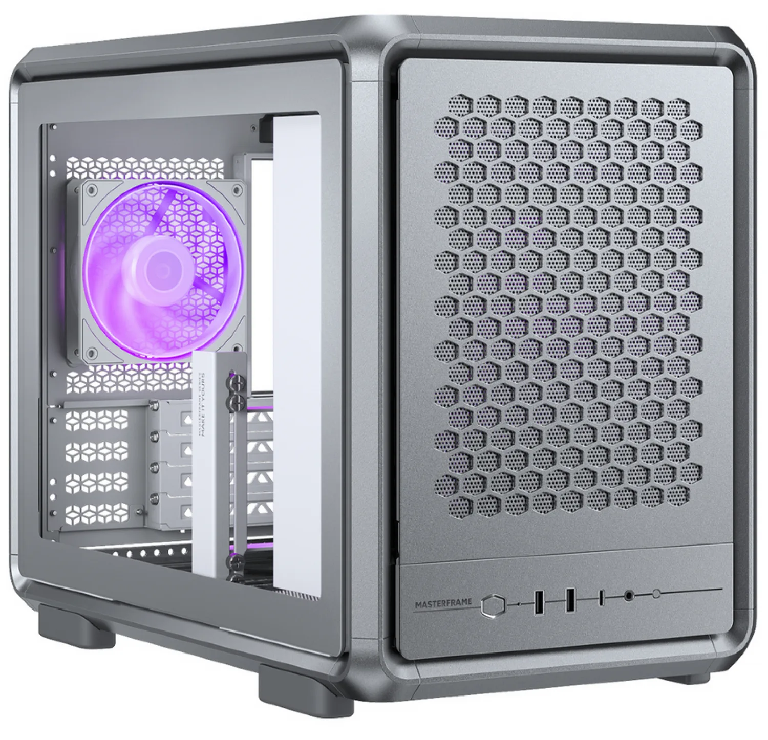 Gabinete Cooler Master 400 Master Frame Mesh Silver — foto 4