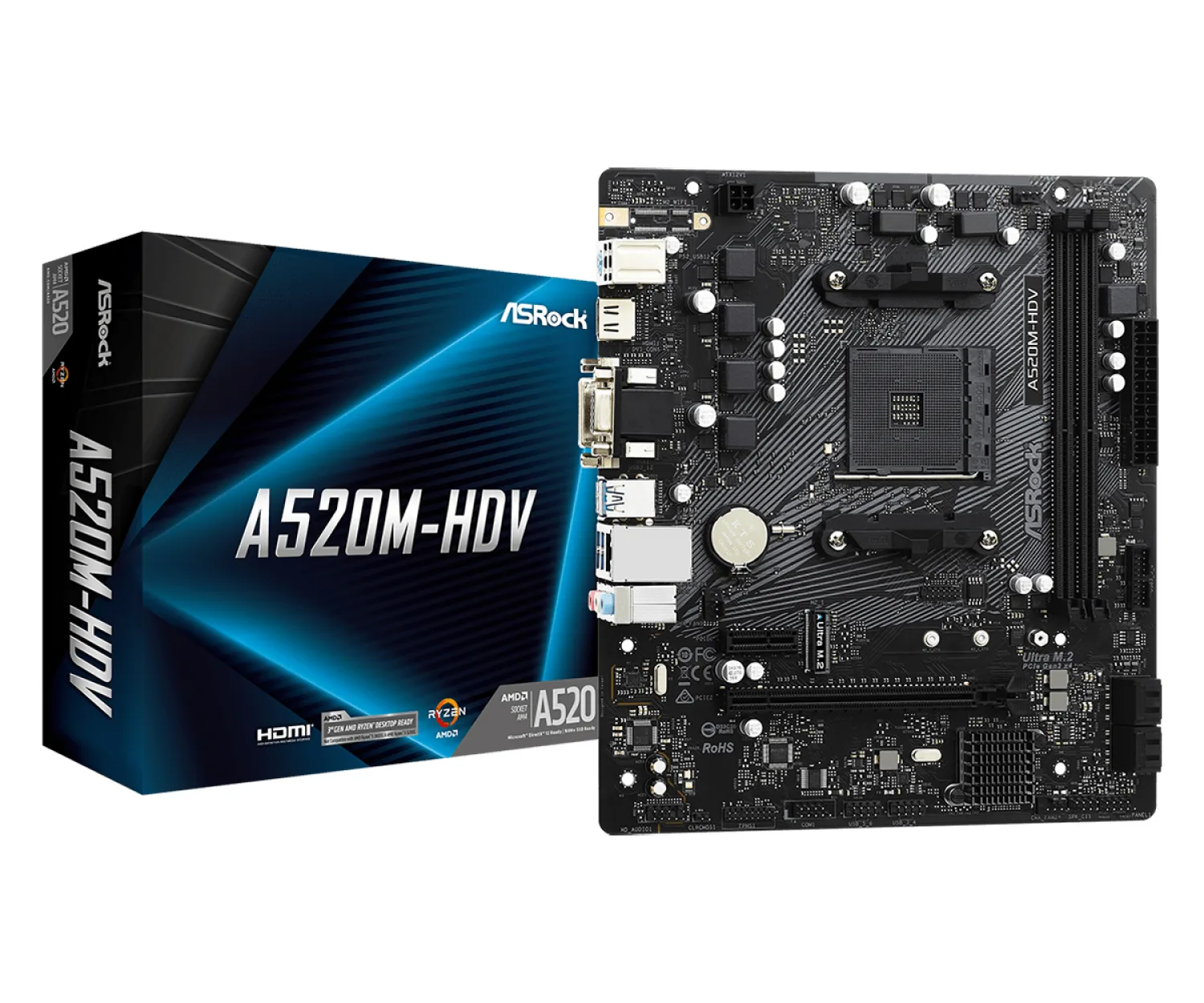 Mother Asrock (am4) A520m-hdv — foto 4