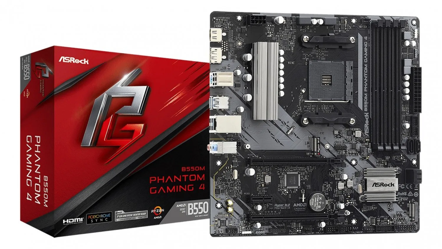 Mother Asrock (am4) B550m Phantom Gaming 4 — foto 4