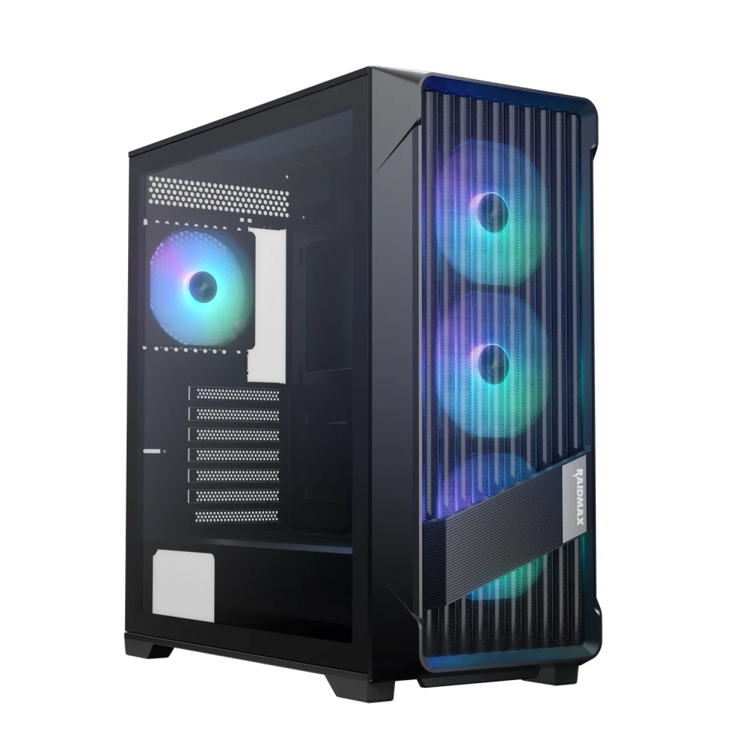 Gabinete Gamer Raidmax Meshian X603 Lite Black Argb Control Hub E-atx — foto 4