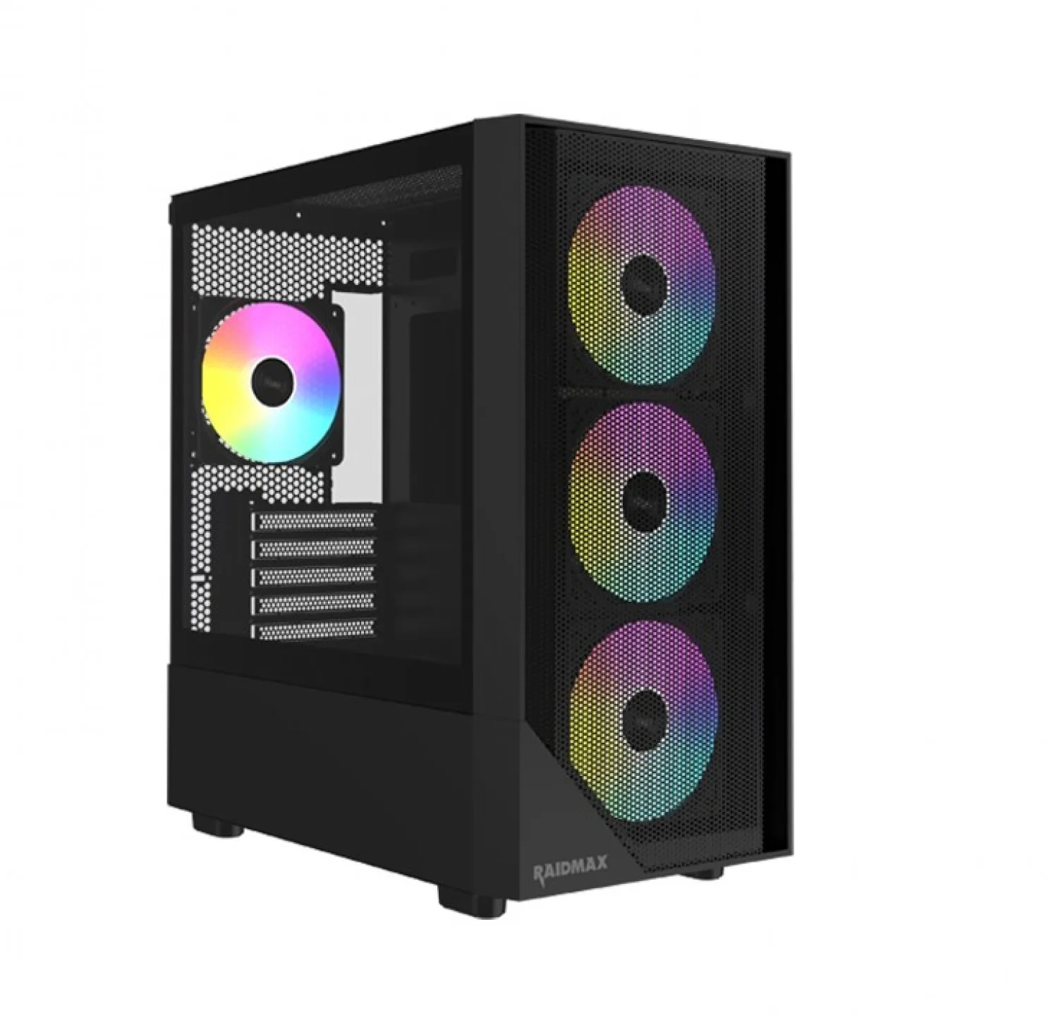 Gabinete Gamer Raidmax Meshian Series X609 Microatx Black — foto 4