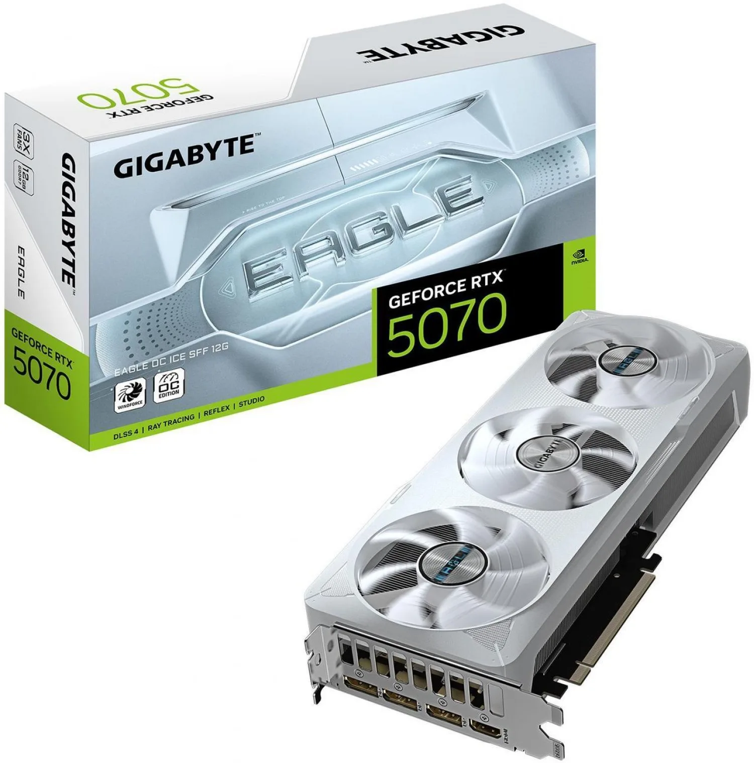 Placa De Video Gigabyte Rtx 5070 Eagle Oc Ice 12gb (white) — foto 6