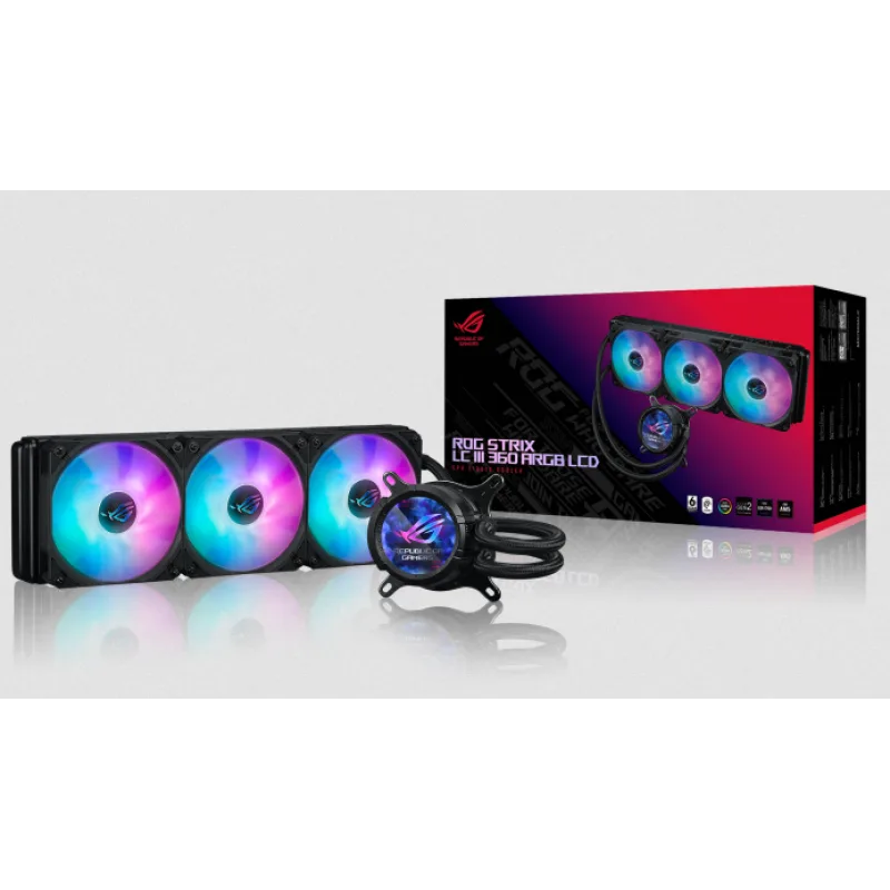 Water Cooler Asus Rog Strix Lc Iii 360 Argb Lcd