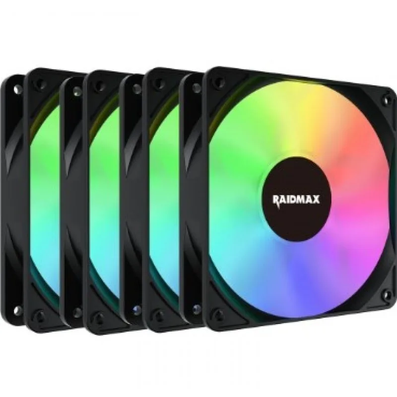 Cooler Fan Raidmax X4 Combo Pack X-air 120mm Argb Black