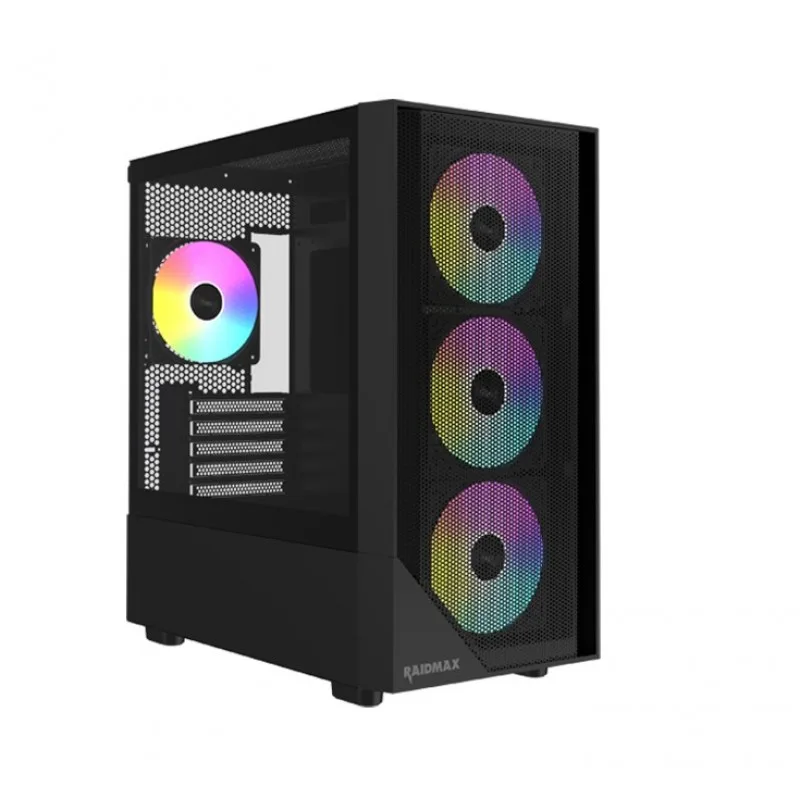 Gabinete Gamer Raidmax Meshian Series X609 Microatx Black — foto 5