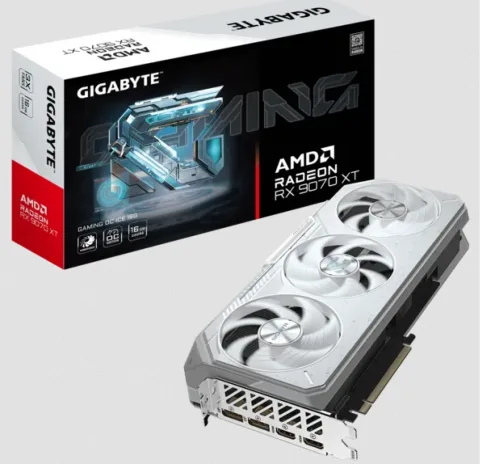 PLACA DE VIDEO GIGABYTE  RADEON RX 9070XT GAMING ICE 16GB