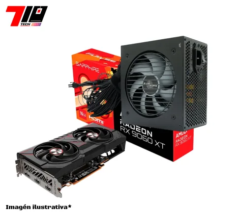 Rx 9060 Xt 16gb + Fuente 750w