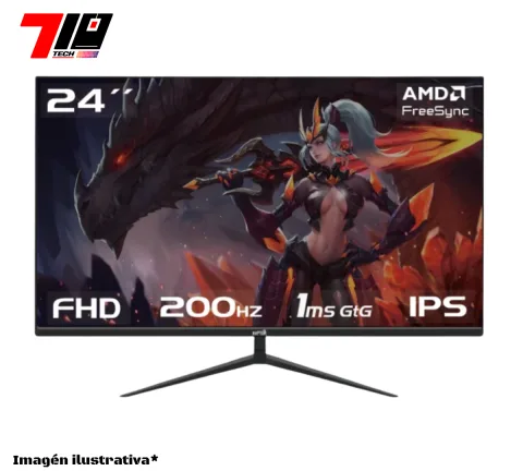 Monitor Gamer Raptor Hawk Eye 24 Frameless Ips Fhd 200hz 1m