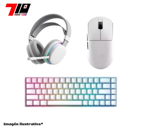 Combo Auricular G7 + Mouse A9 Plus 2.0 + Mars68 Pro White