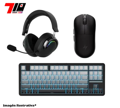Combo Auricular A700 + Mouse A9 Pro Max 2.0 + Teclado A87 Pro Shadow Black