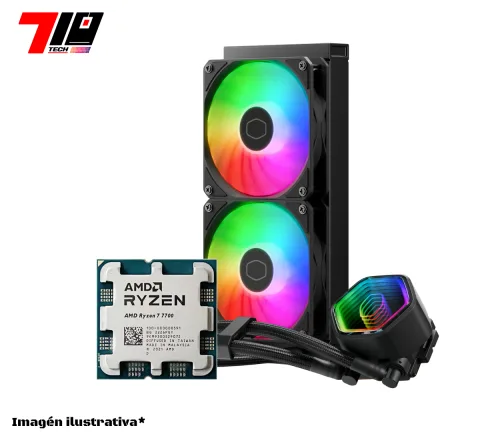 Ryzen 7 7700 Am5 Oem + MasterLiquid 240 Core II Argb