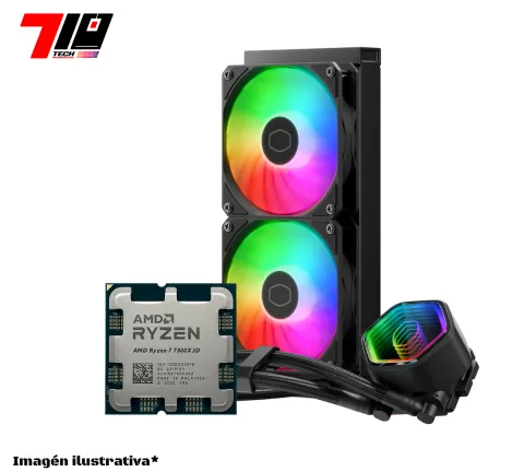Ryzen 7 7800X3D Am5 Oem + MasterLiquid 240 Core II Argb