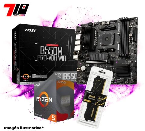 Combo Ryzen 5 4500 + B550m + Ram Ddr4