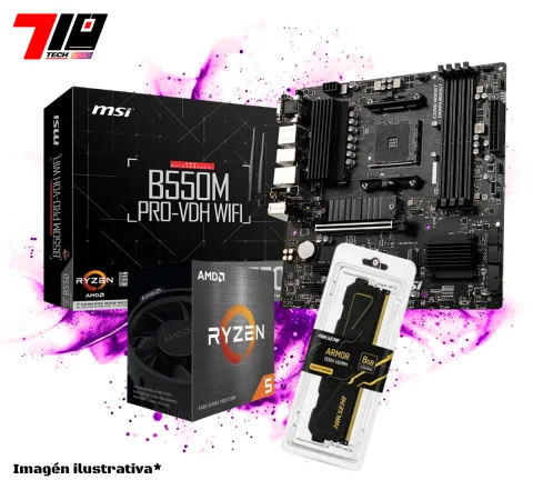 Combo Ryzen 5 5500 + B550m + Ram Ddr4