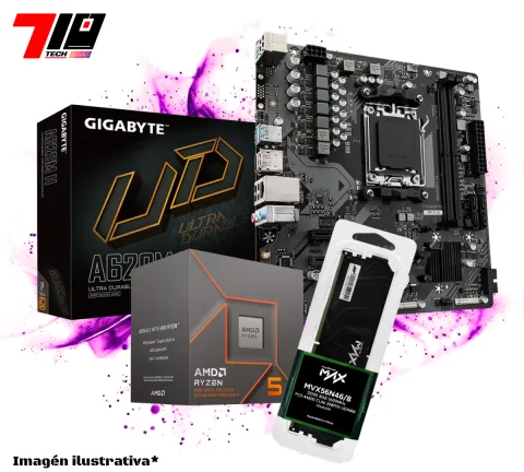 Combo Ryzen 5 8500G + A620m + Ram Ddr5