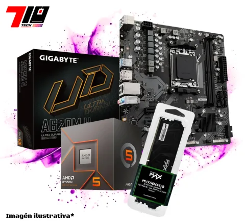 Combo Ryzen 5 8400F + A620m + Ram Ddr5
