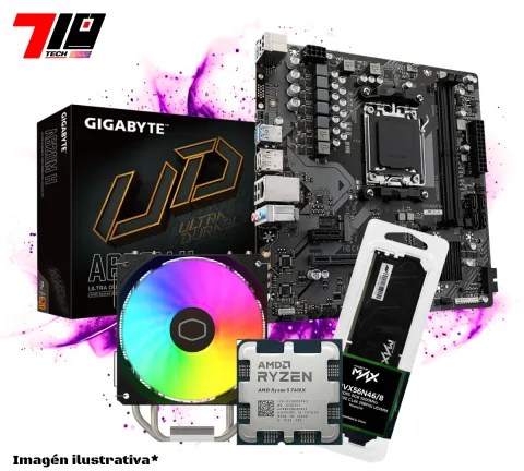 Combo Ryzen 5 7600X + A620m + Ram Ddr5