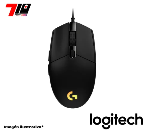 Mouse C-cable Logitech G203 Lightsync Negro