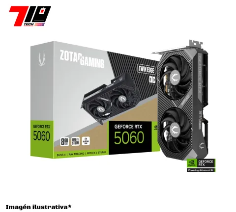 Placa De Video Zotac Rtx 5060 8gb Twin Edge Oc