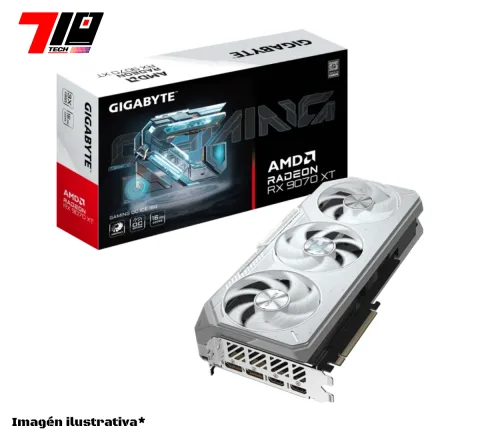 Placa De Video Gigabyte  Radeon Rx 9070xt Gaming Ice 16gb