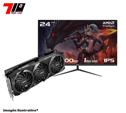 Rtx 3070 Ti 8gb (usada) + Monitor Raptor Hawk Eye 24 Ips Fhd 200hz 1ms