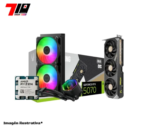 Ryzen 7 7700 Am5 Oem + Water + Rtx 5070 12Gb
