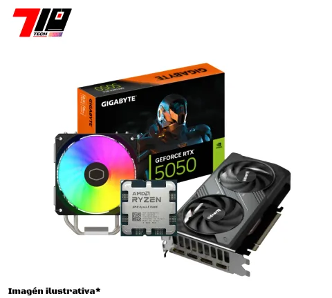 Ryzen 7 7600X Am5 Oem + Torre + Rtx 5050 8Gb