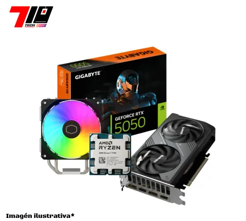 Ryzen 7 7700 Am5 Oem + Torre + Rtx 5050 8Gb