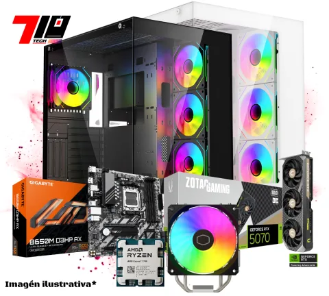 Pc Gamer Ryzen 7 7700 + Rtx 5070 12gb AM5