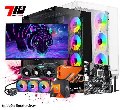 Pc Gamer Ryzen 7 7800x3d + Rtx 3080 Ti 12gb AM5 + Monitor Teros Gaming 24.5